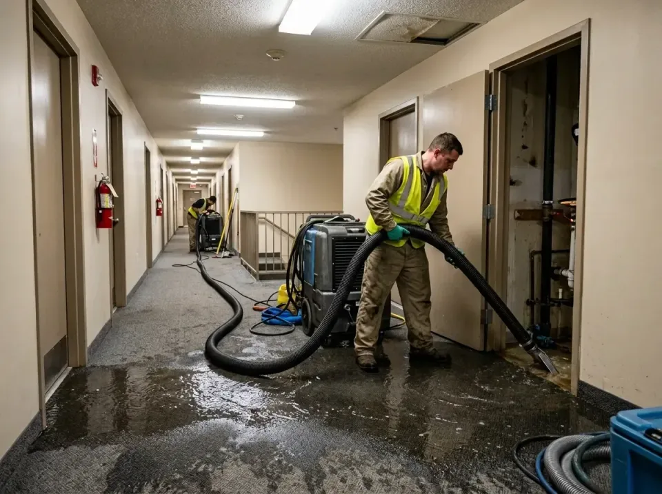 multi-unit-apartment-hallway-f-005 — frequently asked questions, Emergency Burst Pipe Water Extraction & Removal in Lake Sti…